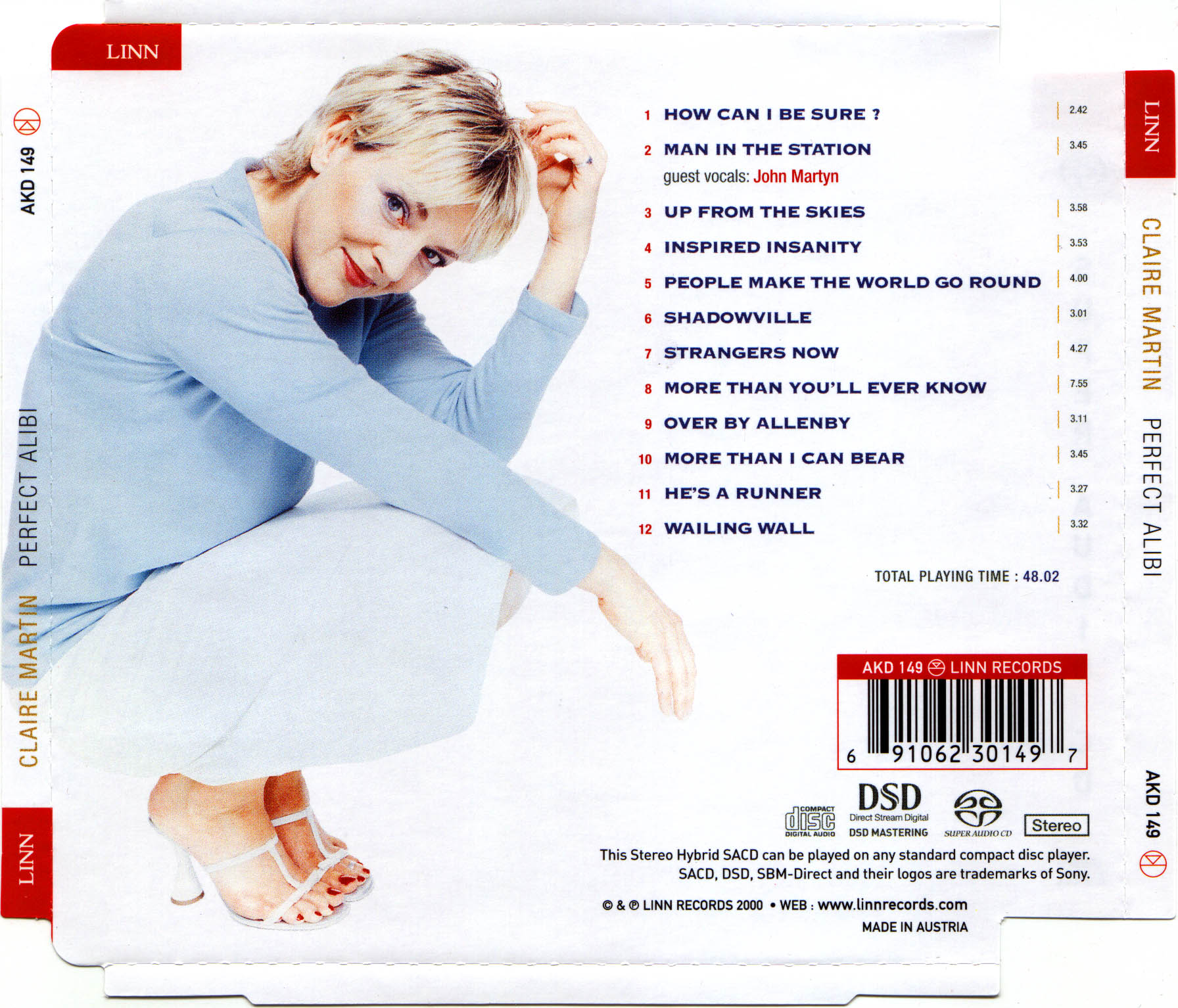 Claire Martin  Perfect Alibi : Back